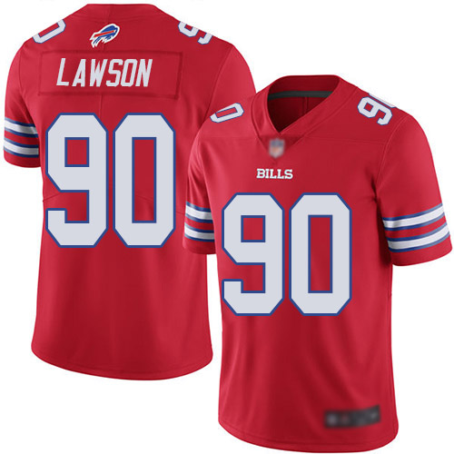 Men Buffalo Bills #90 Shaq Lawson Limited Red Rush Vapor Untouchable NFL Jersey